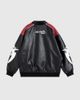 Aelfric Eden Aelfric Eden Racing Faux Leather Jacket in Black, Men's at Urban Outfitters - 5