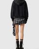 Aelfric Eden Aelfric Eden Rhinestone Boxy Zip Up V305 Hoodie in Black, Women's at Urban Outfitters - 2