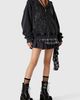 Aelfric Eden Aelfric Eden Rhinestone Boxy Zip Up V305 Hoodie in Black, Women's at Urban Outfitters - 3