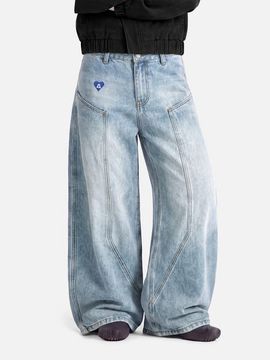 AELFRIC EDEN AELFRIC EDEN Seam Panel Baggy Barrel Jeans
