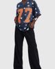 Aelfric Eden Aelfric Eden Star Mesh Jersey Tee in Dark Blue, Women's at Urban Outfitters - 1