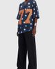 Aelfric Eden Aelfric Eden Star Mesh Jersey Tee in Dark Blue, Women's at Urban Outfitters - 2