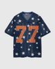 Aelfric Eden Aelfric Eden Star Mesh Jersey Tee in Dark Blue, Women's at Urban Outfitters - 4