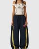 Aelfric Eden Aelfric Eden Stripe Baggy Barrel Sweatpants in Dark Blue, Women's at Urban Outfitters - 1
