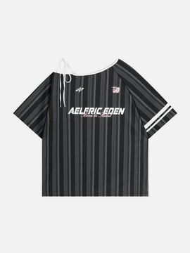 AELFRIC EDEN AELFRIC EDEN Stripe Off-The-Shoulder Tee