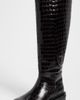 A.EMERY A. EMERY Jude Knee High Boots Bistre Croc - 2