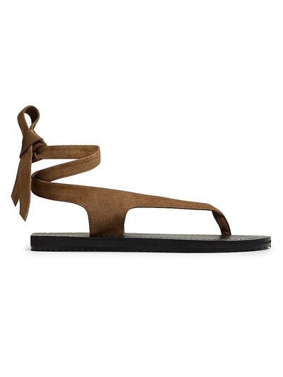A.Emery Women's Elmer Ankle-Wrap Suede Sandals