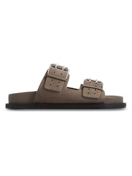 A.Emery Women's Leon Perforated Suede Two-Strap Sandals