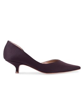 AERA Women's Ariana 45MM Satin Kitten-Heel Pumps