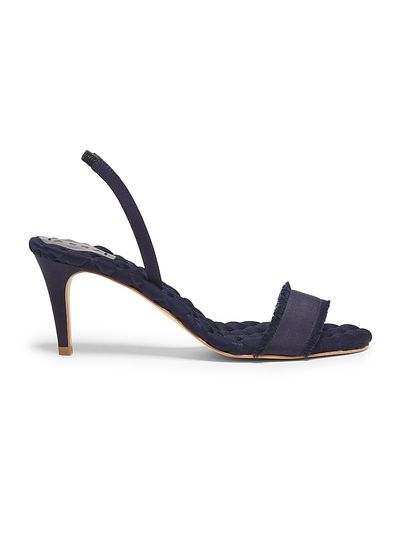 AERA Women's Claudia 70MM Vegan Grosgrain Slingback Sandals