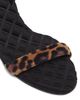 AERA Women's Claudia 70MM Vegan Leopard-Print Velvet Slingback Sandals - 5