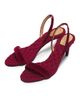 AERA Women's Claudia 70MM Vegan Velvet Slingback Sandals - 4
