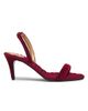 AERA Women's Claudia 70MM Vegan Velvet Slingback Sandals - 7