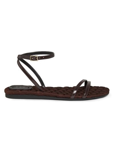 AERA Women's Faye Vegan Brushed Leather Flat Sandals