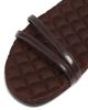 AERA Women's Faye Vegan Brushed Leather Flat Sandals - 6