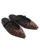 AERA Women's Jane Vegan Velvet Leopard-Print Mules - 4