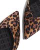 AERA Women's Jane Vegan Velvet Leopard-Print Mules - 6