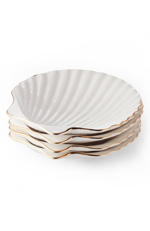 Aerin Aerin Set of 4 Shell Appetizer Plates