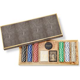 Aerin Aerin Shagreen Poker Set