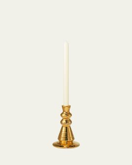 AERIN Allette 7.4" Extra-Large Candleholder, Gold