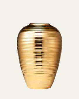 AERIN Calinda Ribbed 14" Tapered Vase