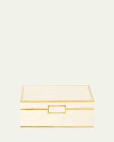 AERIN Embossed Faux Shagreen Jewelry Box