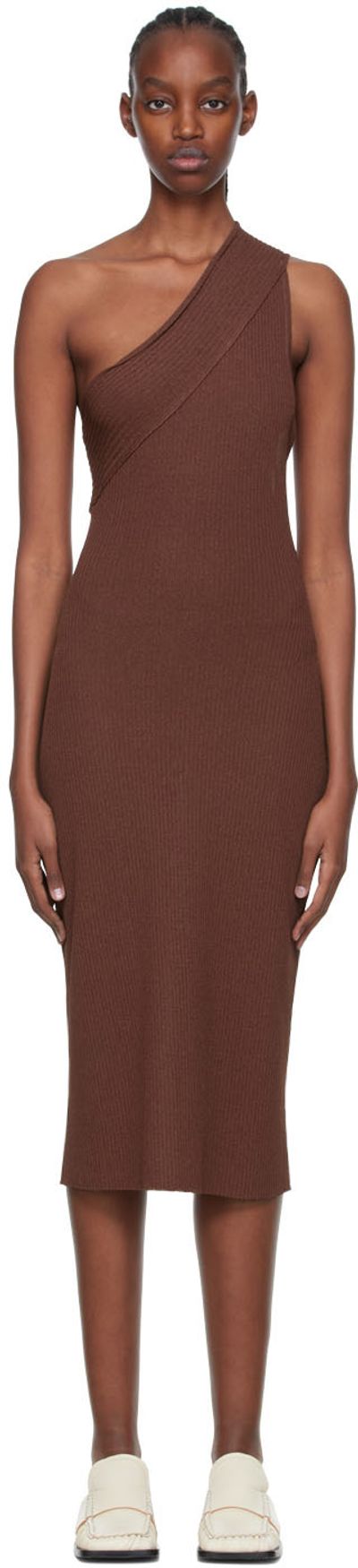 AERON AERON Brown Martina Midi Dress