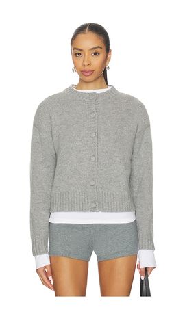 AEXAE AEXAE Cashmere Cable Padded Cardigan