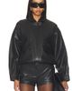 AEXAE AEXAE Leather Distressed Moto Jacket - 1