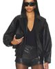 AEXAE AEXAE Leather Distressed Moto Jacket - 2