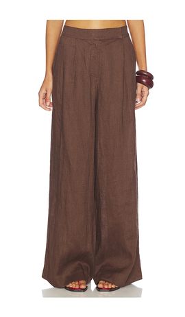 AEXAE AEXAE Linen Palazzo Trouser
