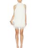 AEXAE AEXAE Polyester Fringe Halter Mini Dress - 1