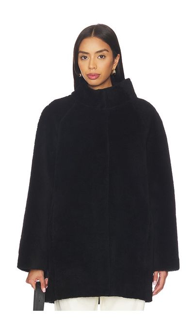 AEXAE AEXAE Shearling High Neck Mid Length Jacket