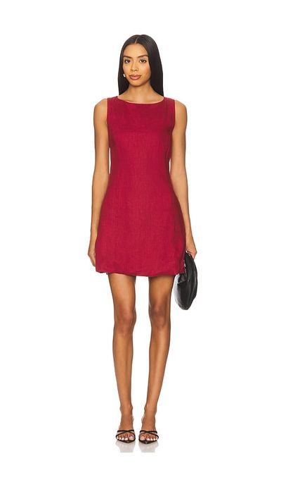 AEXAE AEXAE x REVOLVE Boat Neck Low Back Mini Dress