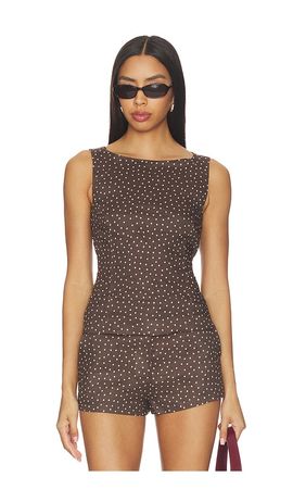 AEXAE AEXAE x REVOLVE Linen Boatneck Top
