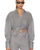 AEXAE AEXAE x REVOLVE Linen Shirt Tie Top - 1