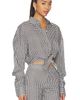 AEXAE AEXAE x REVOLVE Linen Shirt Tie Top - 2