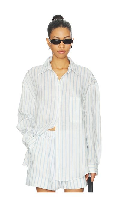 Aexae X Revolve Linen Woven Shirt