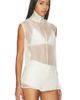 AEXAE AEXAE x REVOLVE Silk Organza Roll Neck Top - 2