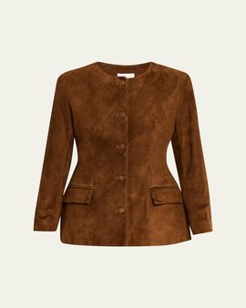 AEXAE Contoured Suede Jacket