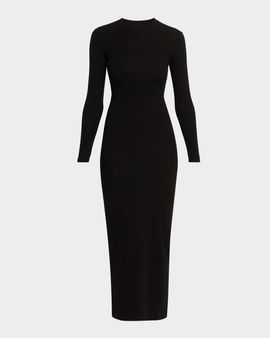 AEXAE Long-Sleeve Knit Midi Dress