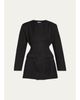 AEXAE Wool-Silk Contoured Blazer Mini Dress - 1