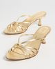 AEYDE AEYDE Abby Laminated Nappa Leather Gold Sandals Gold - 5