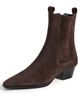 AEYDE AEYDE Agata Cow Suede Leather Moka Boots Moka - 1
