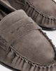 AEYDE AEYDE Aldous Kid Suede Loafers Taupe - 6