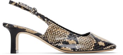 Aeyde Aeyde Beige & Black Liza Heels