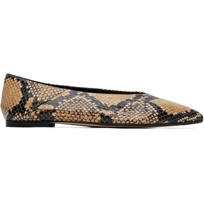 Aeyde Aeyde Beige Moa Pointed-Toe Ballerina Flats