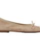 Aeyde Aeyde Beige Tiby Suede Ballerina Flats - 1