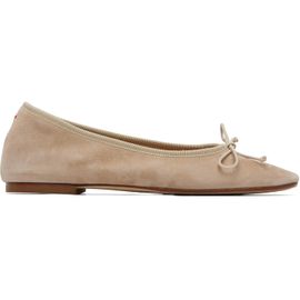 Aeyde Aeyde Beige Tiby Suede Ballerina Flats