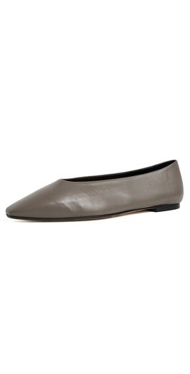 AEYDE AEYDE Betty Nappa Leather Flats Taupe